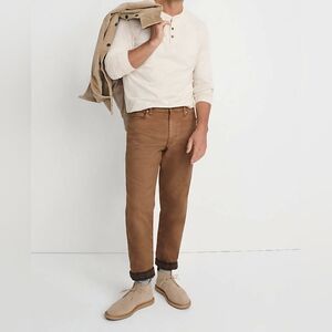 Men's Lands' End Tradtional Fit Flannel Lined Colored Jeans